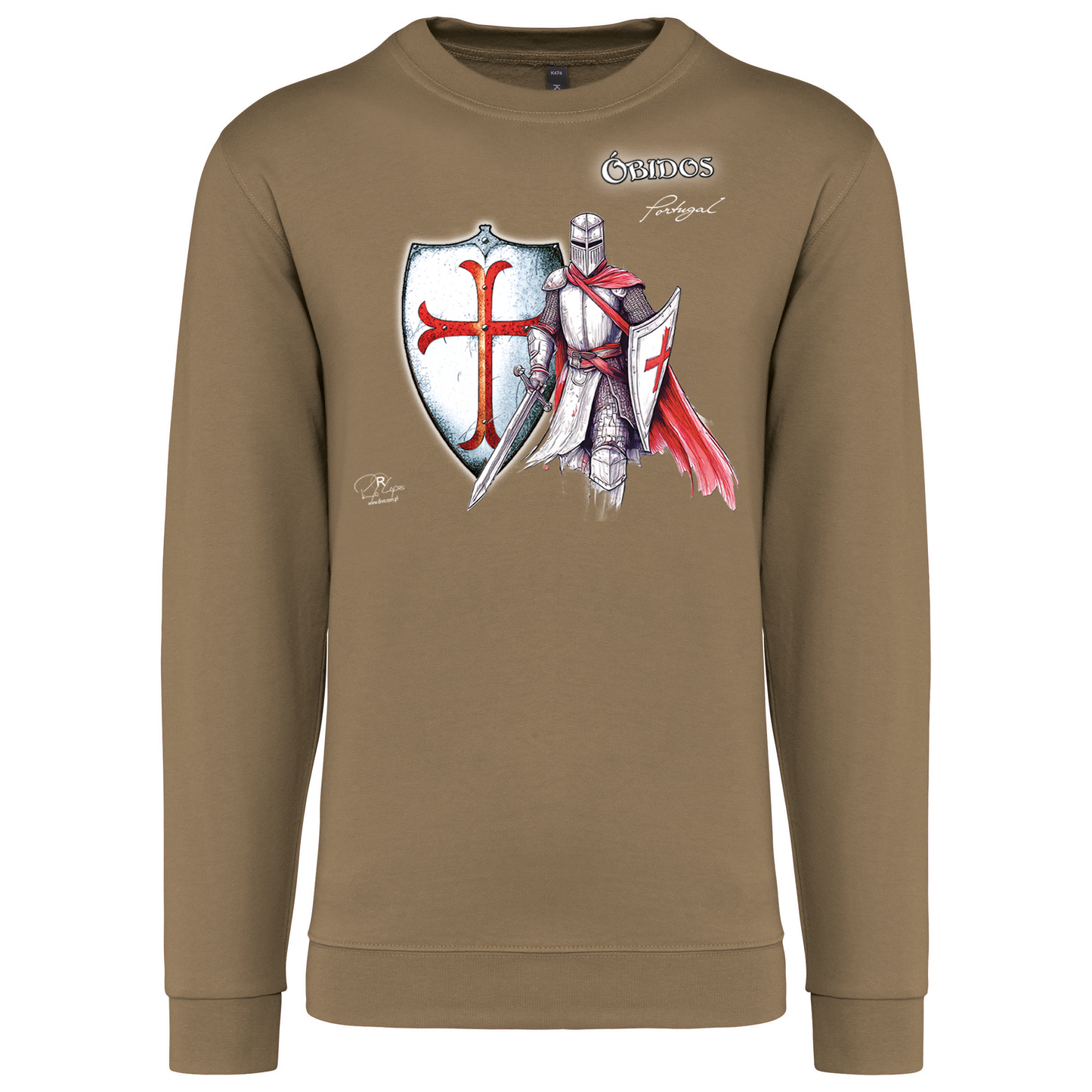 Sweatshirt Kariban sem Capuz Templário Óbidos