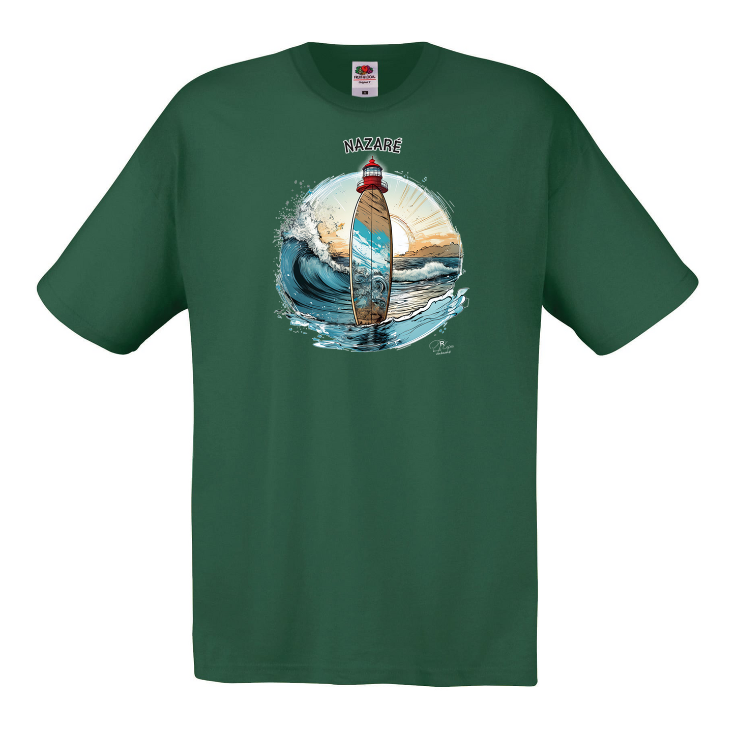T-shirt Fruit of the Loom, Original 145g, Sol Nazaré