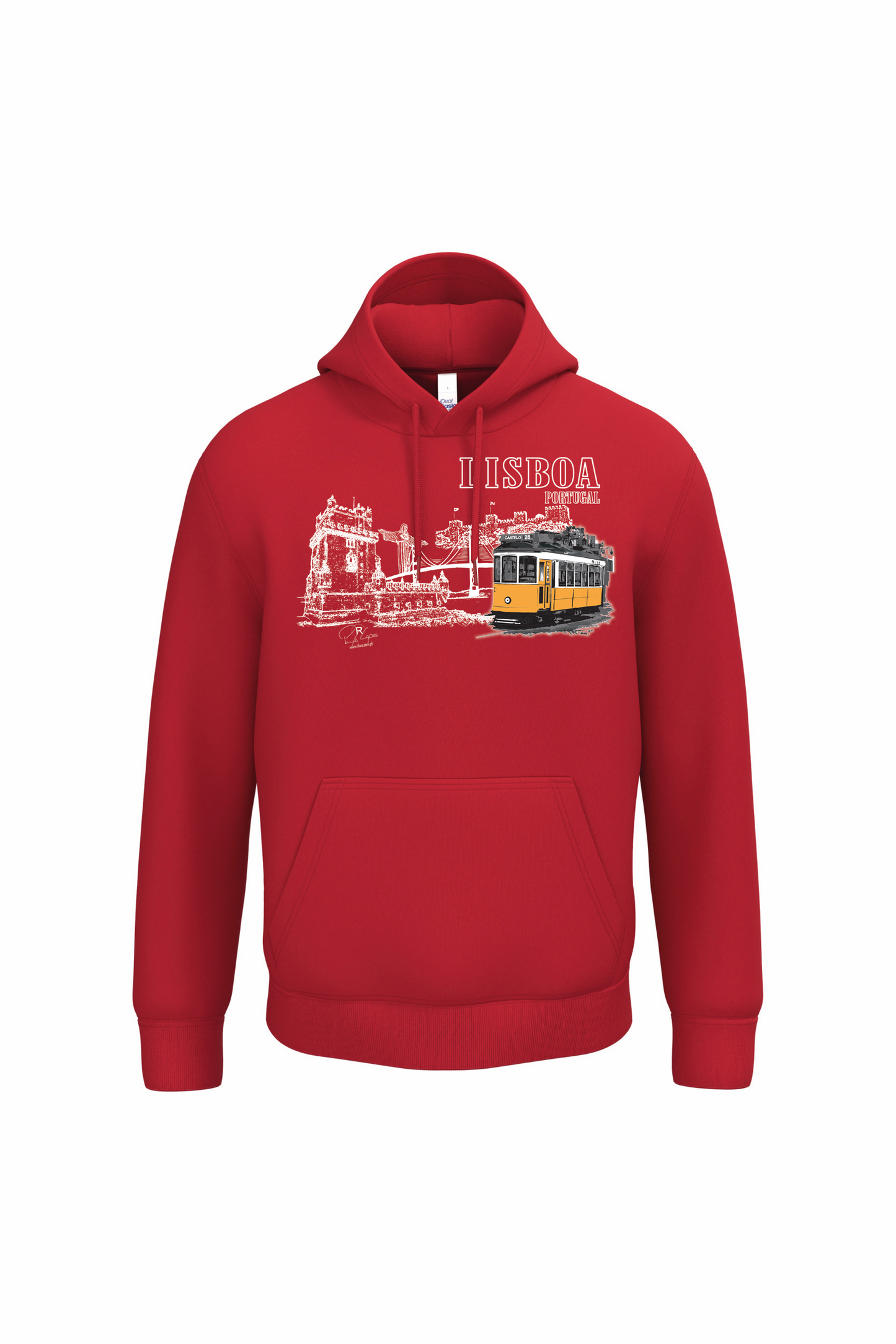 Sweatshirt Ideal com Capuz Monumentos Lisboa
