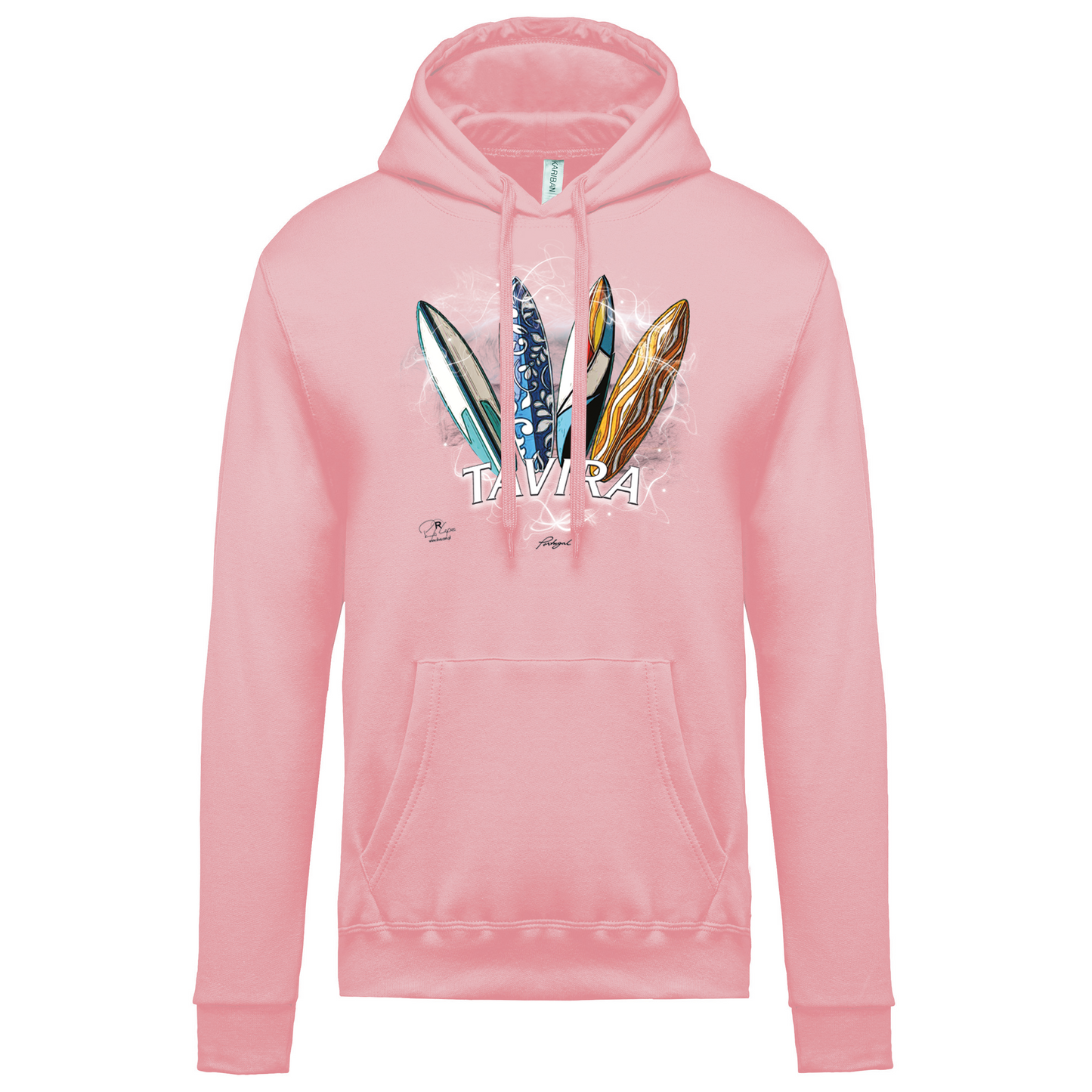 Sweatshirt Kariban com Capuz Surfboards Tavira