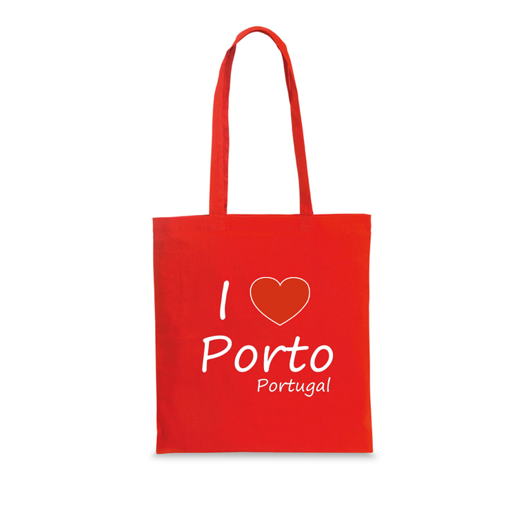 Saco Algodão 140g I Love Porto