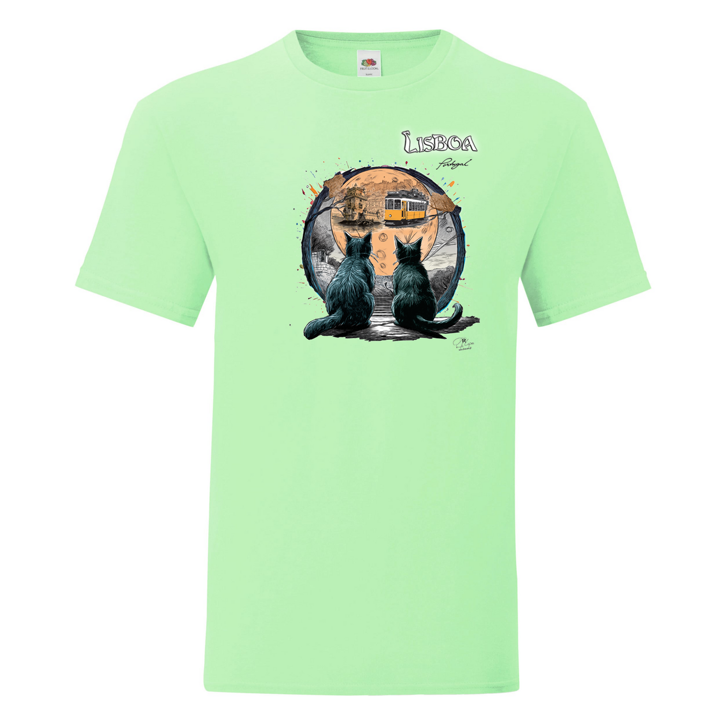 T-shirt Fruit of the Loom, Iconic, 150g, Luar Lisboa