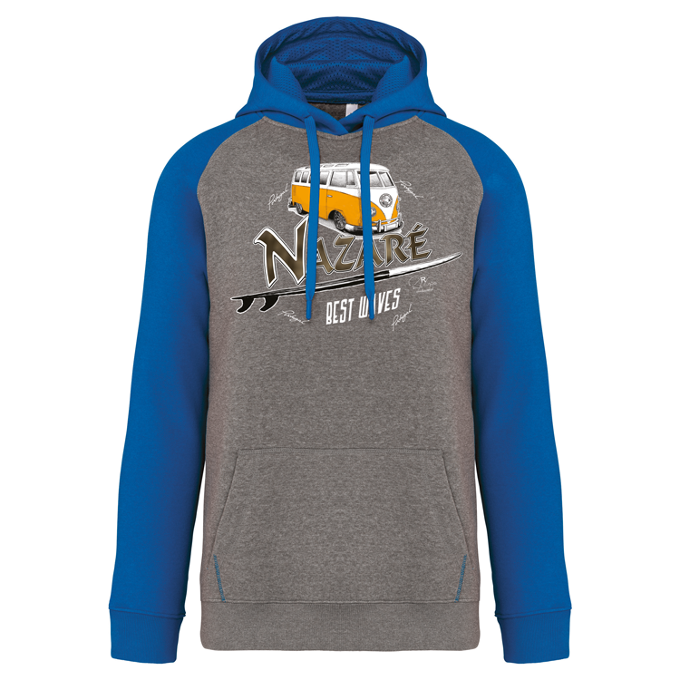 Sweatshirt Bicolor com capuz Pão de Forma Nazaré