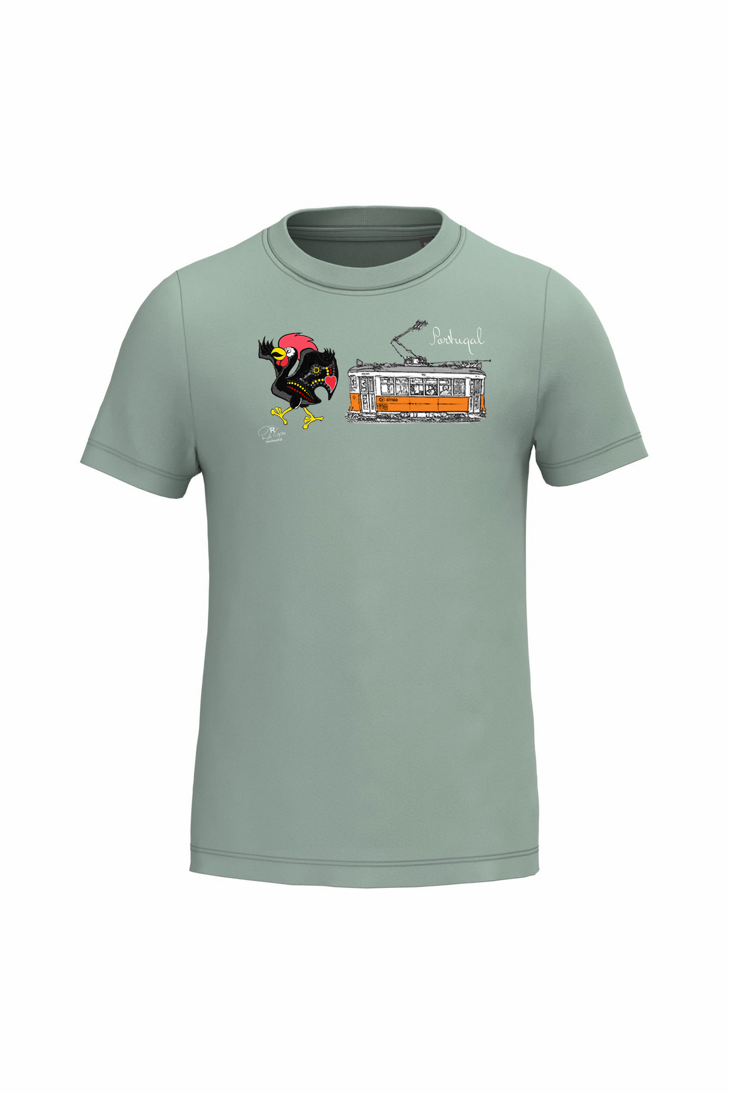 T-shirt de Criança Kariban Galo + E Portugal