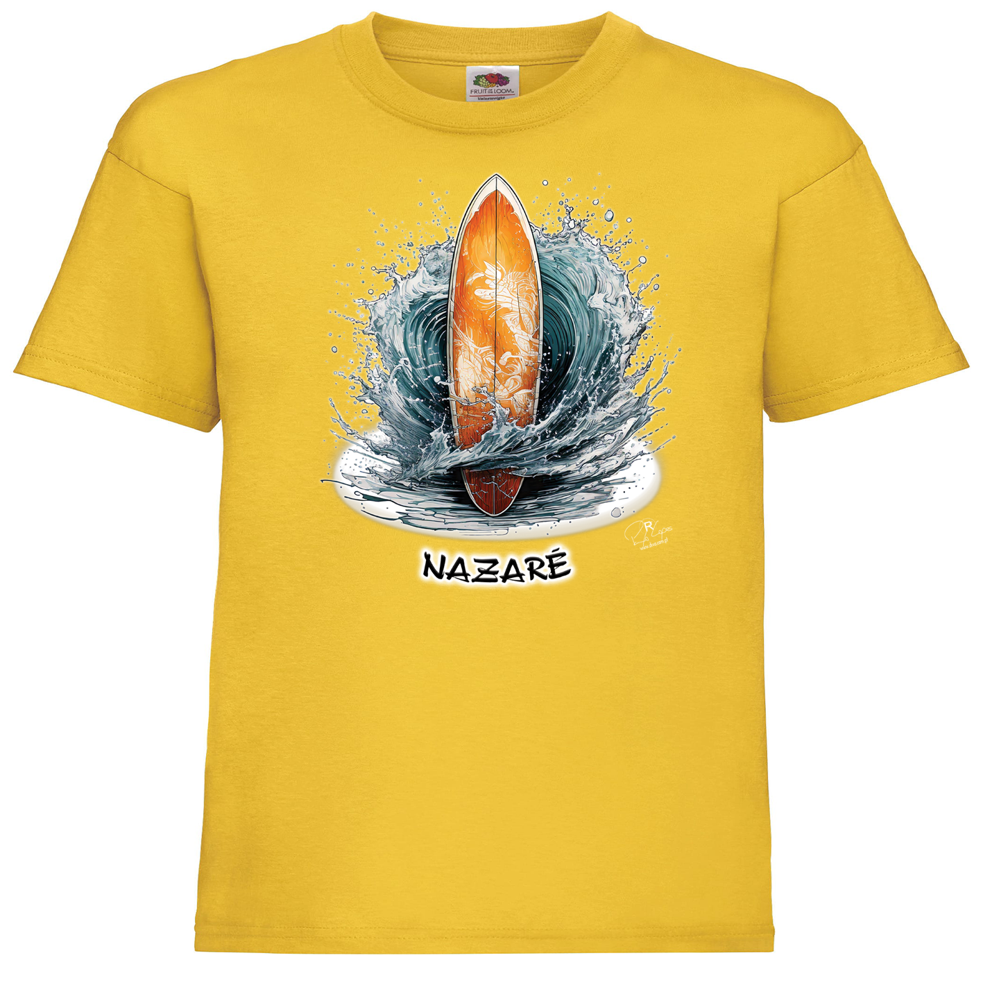 T-shirt Fruit of the Loom Kids Prancha Nazaré