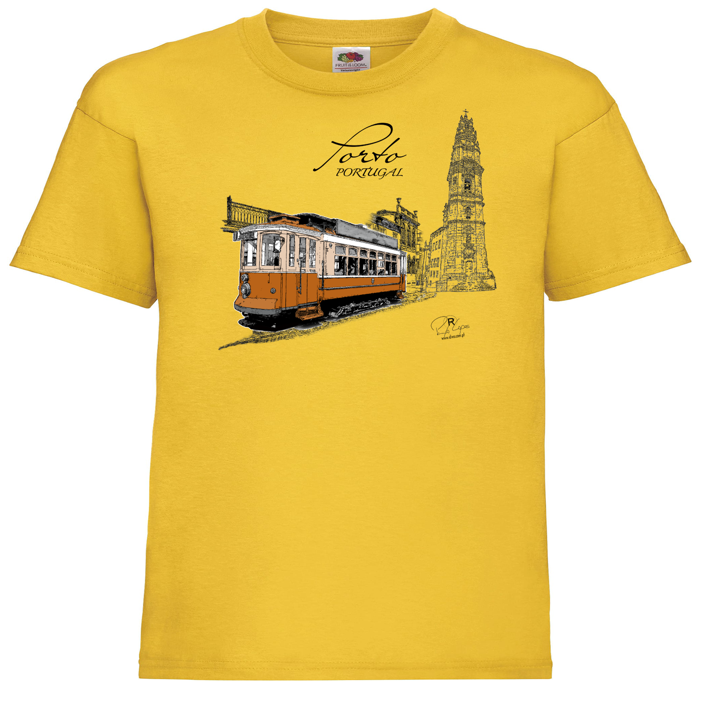 T-shirt Fruit of the Loom Kids Clérigos