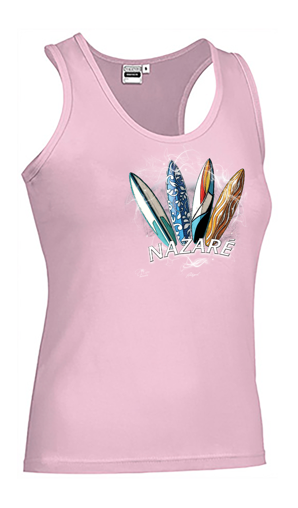 T-shirt Alças Senhora Surfboards Nazaré