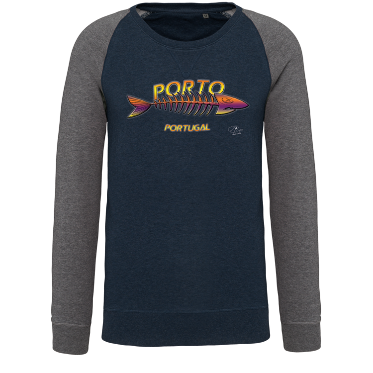 Sweatshirt Bicolor sem capuz Espinha Porto