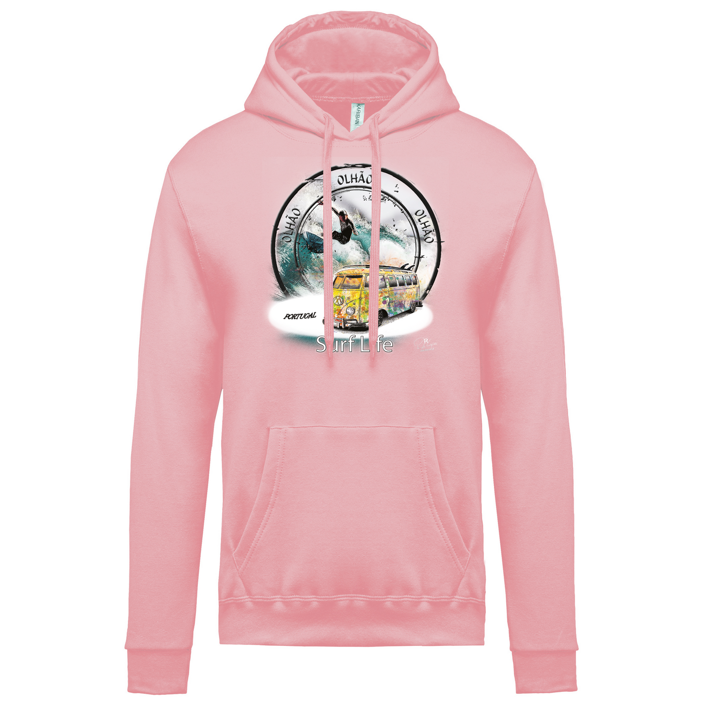 Sweatshirt Kariban com Capuz Surf Life Olhão