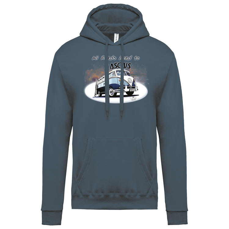 Sweatshirt Kariban com Capuz All Roads Lead to Cascais