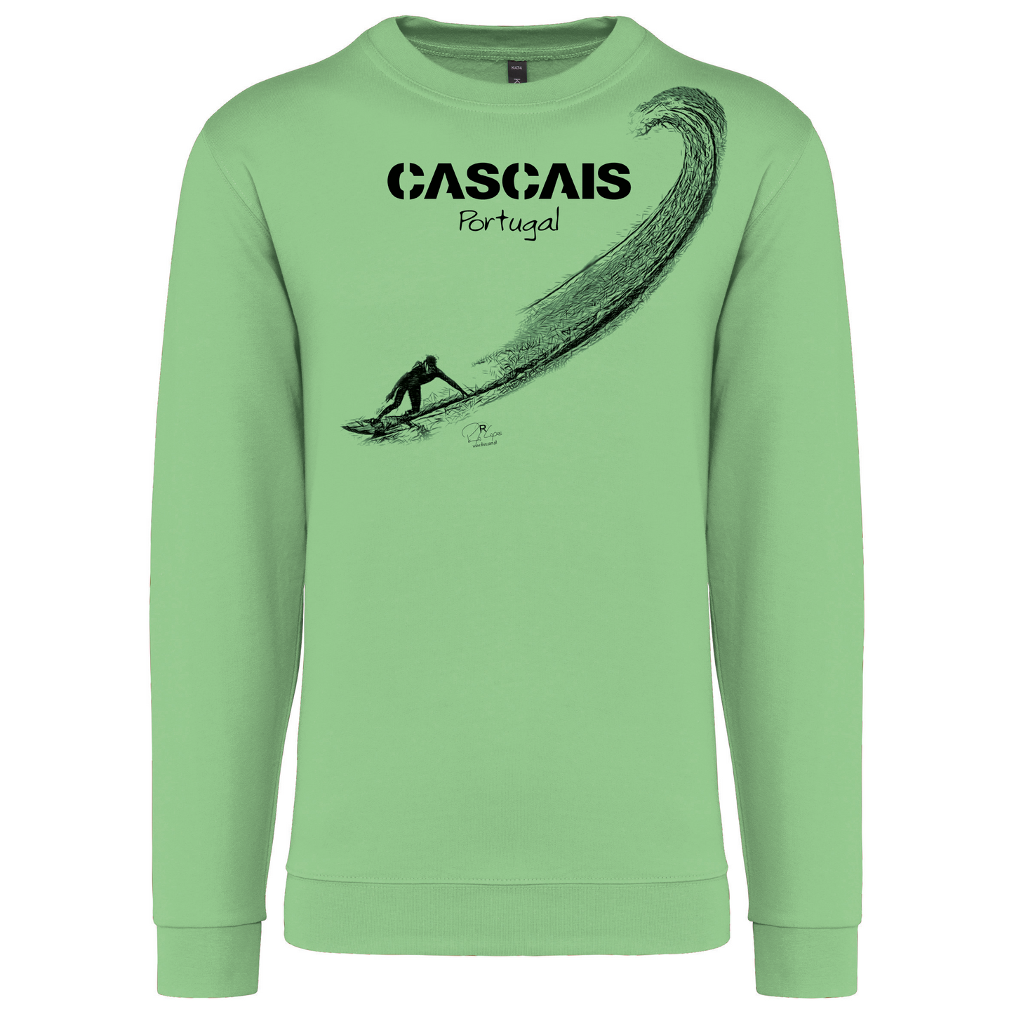 Sweatshirt Kariban sem Capuz Surf Cascais