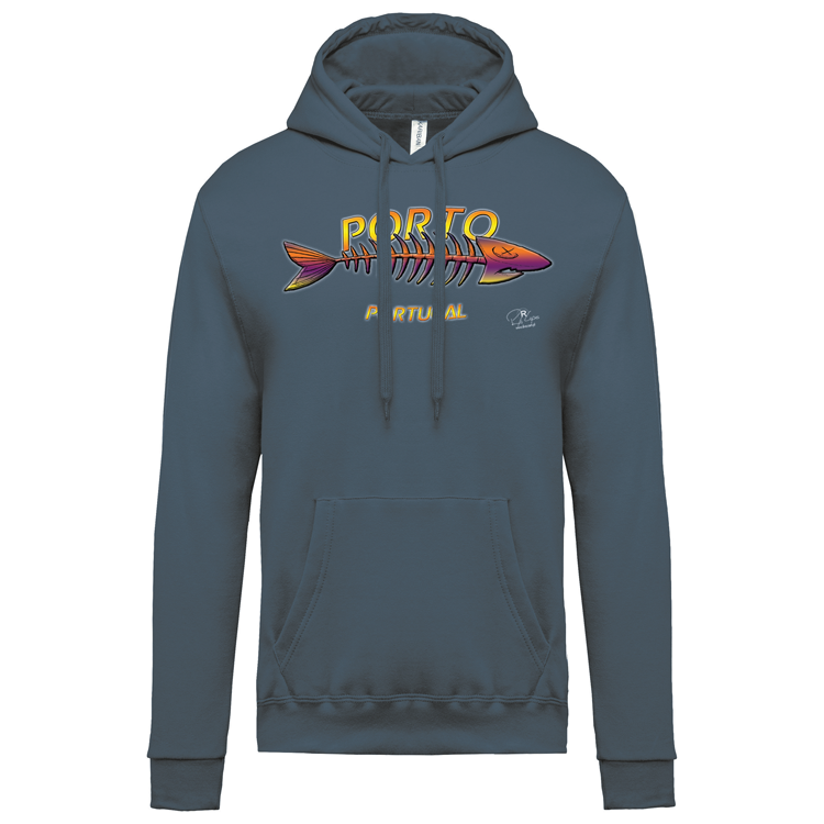 Sweatshirt Kariban com Capuz Espinha Porto