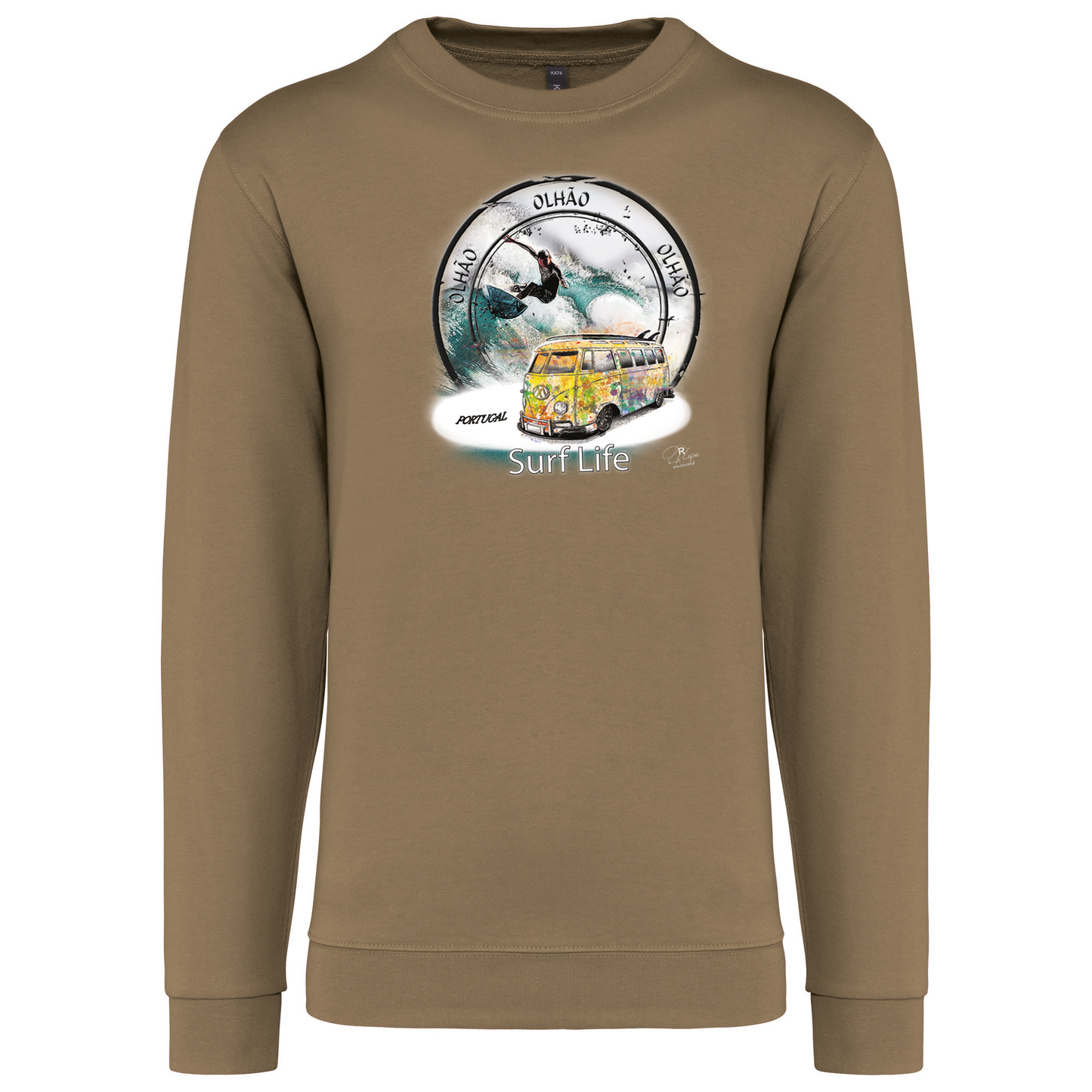 Sweatshirt Kariban sem Capuz Surf Life Olhão