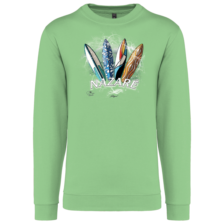 Sweatshirt Kariban sem Capuz Surfboards Nazaré