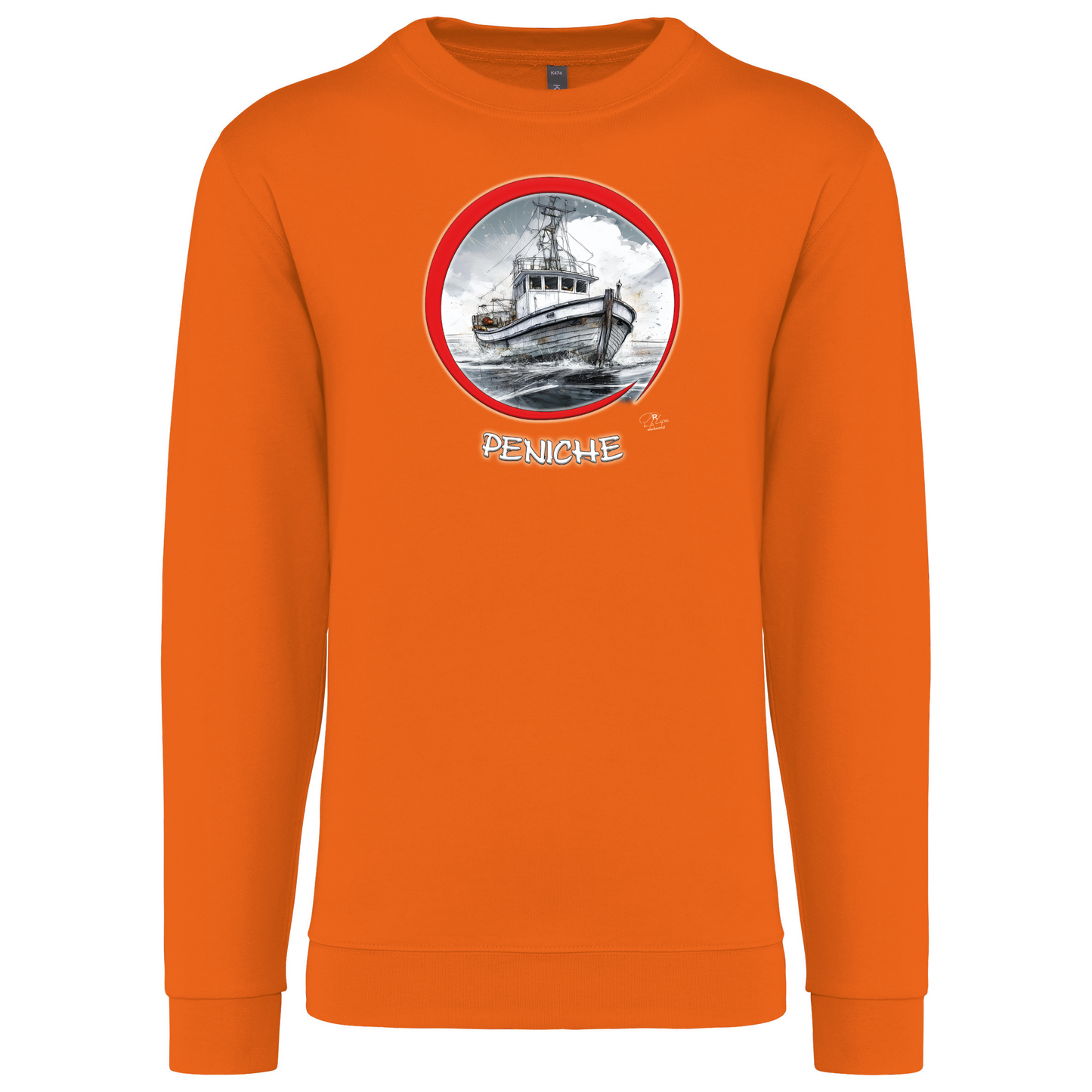 Sweatshirt Kariban sem Capuz Traineira Peniche