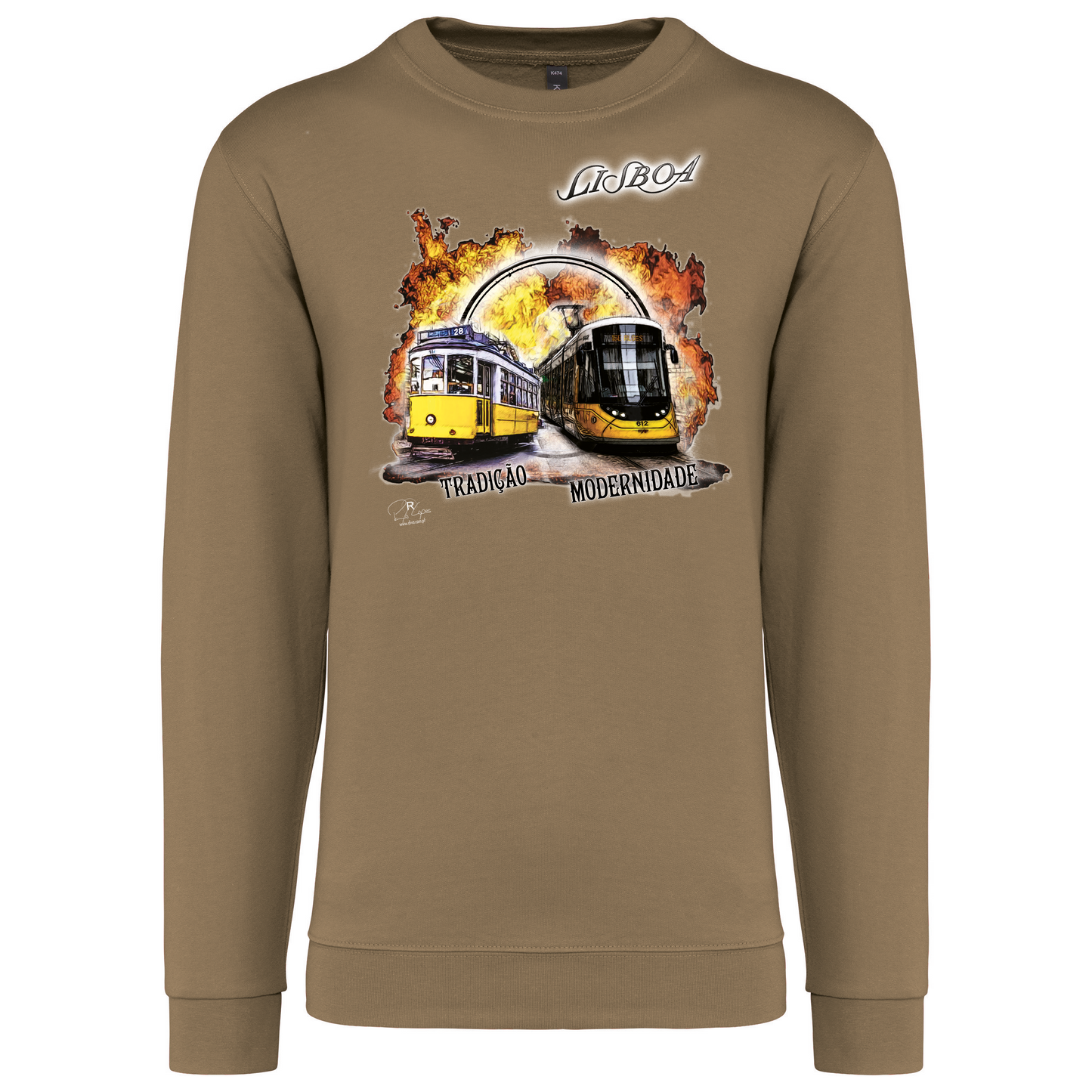Sweatshirt Kariban sem Capuz Tradição e Modernidade