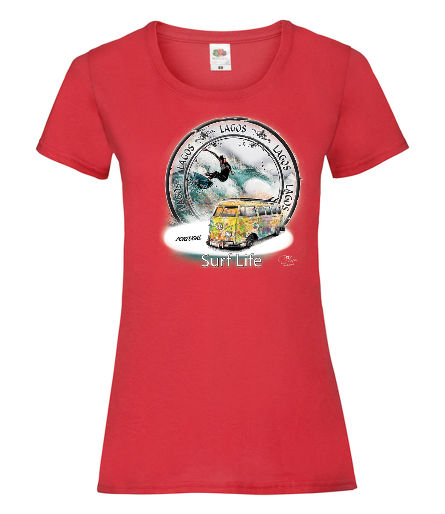 T-shirt Senhora Surf Life Lagos