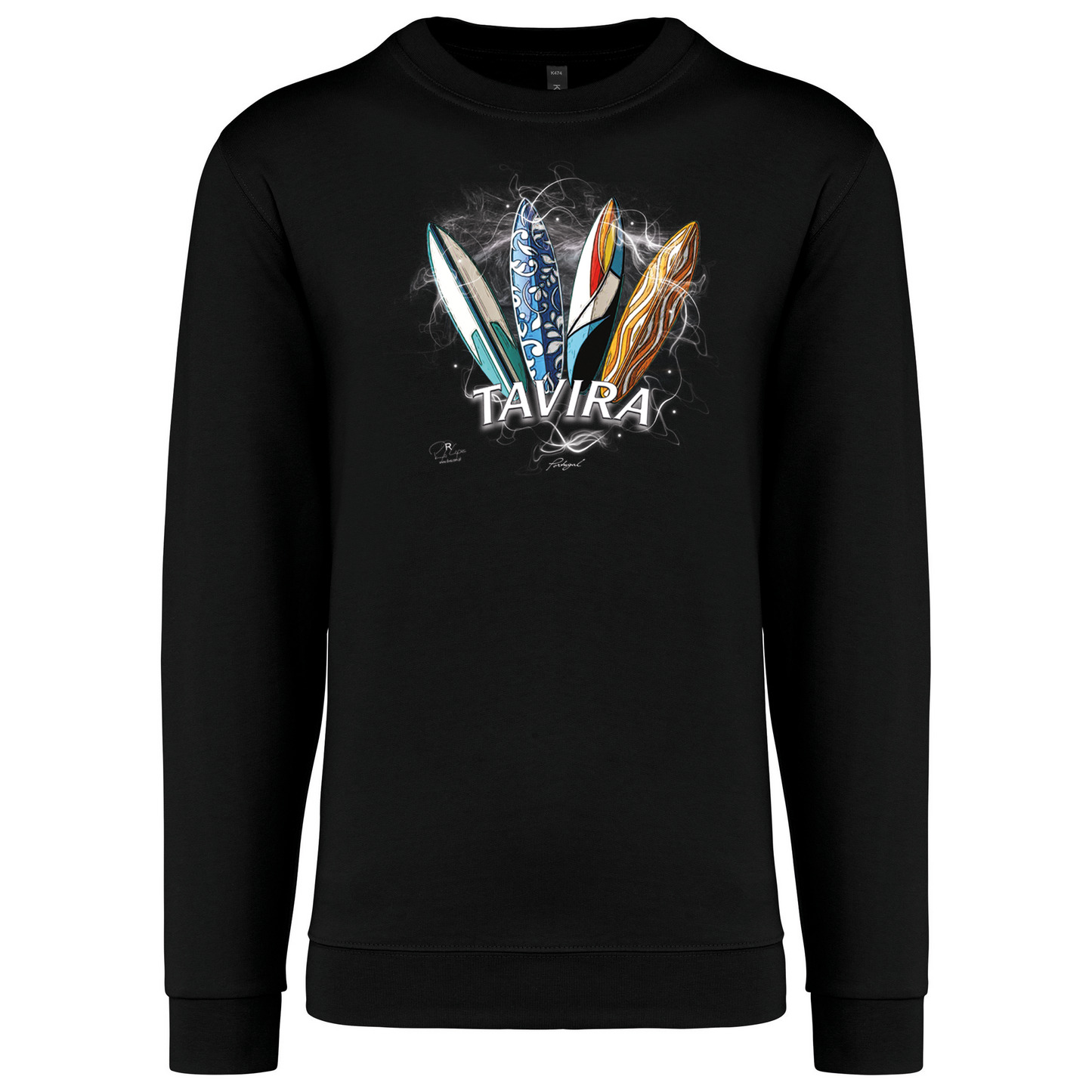 Sweatshirt Kariban sem Capuz Surfboards Tavira