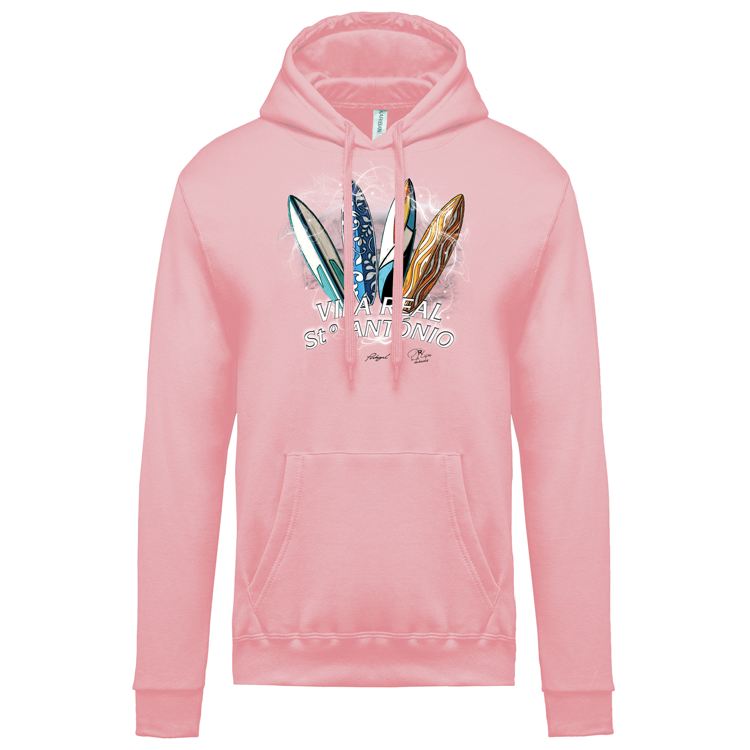 Sweatshirt Kariban com Capuz Surfboards Vila Real Stº António
