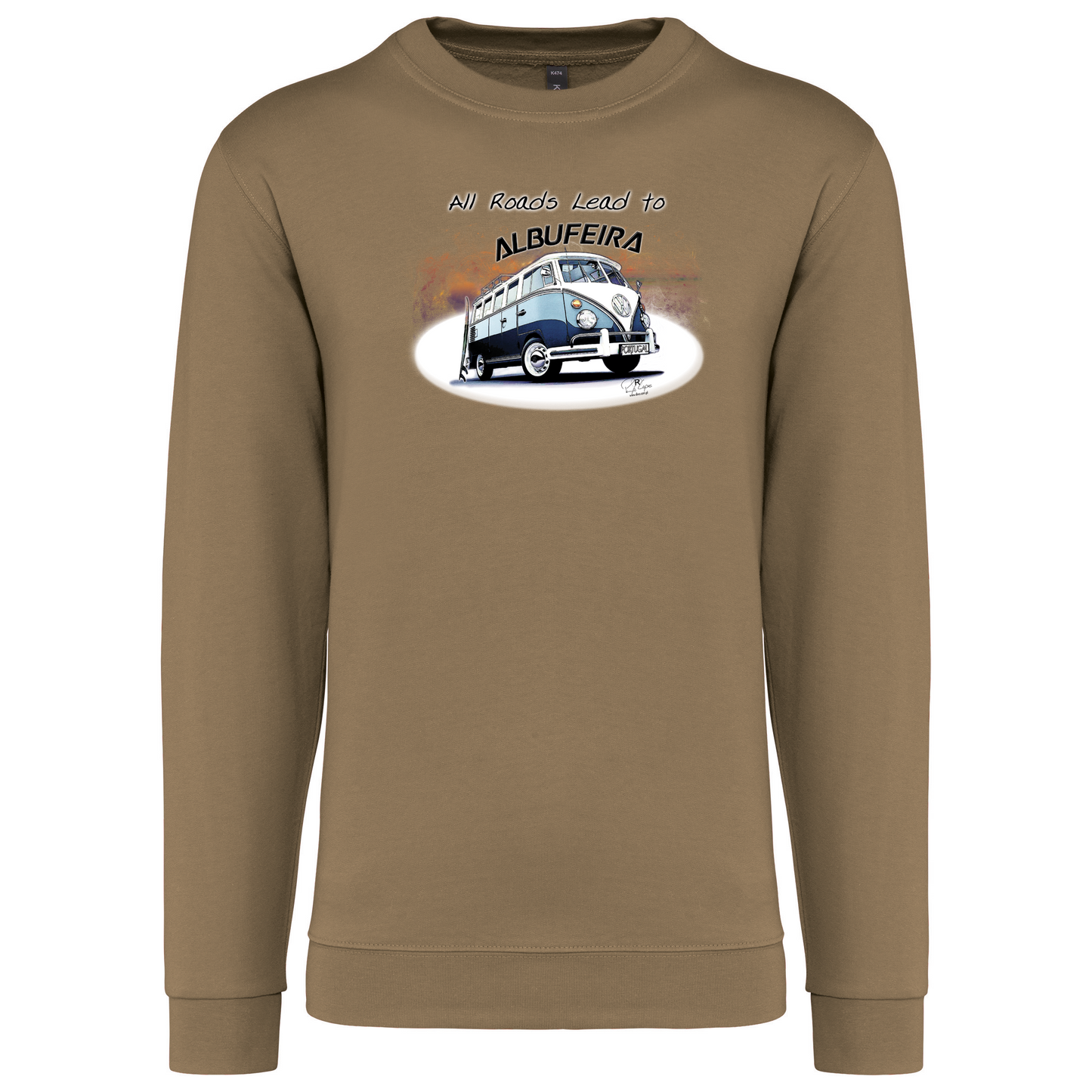 Sweatshirt Kariban sem Capuz All Roads Lead to Albufeira