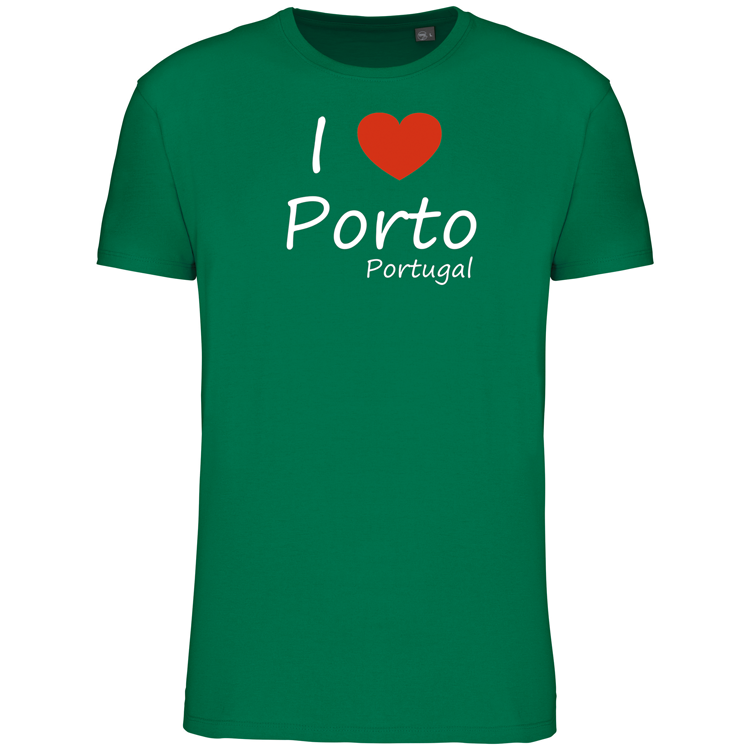 T-Shirt Algodão Biológico I Love Porto