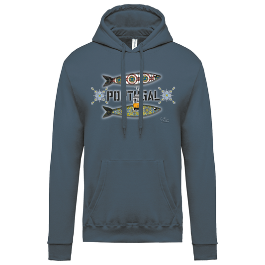 Sweatshirt Kariban com Capuz Duas Sardinhas Coimbra