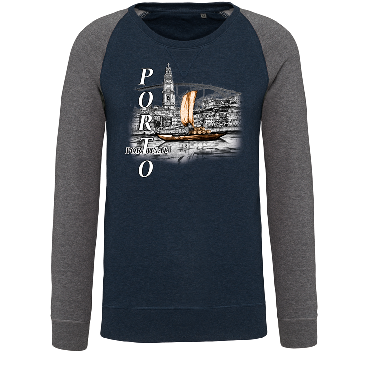 Sweatshirt Bicolor sem capuz Ribeira