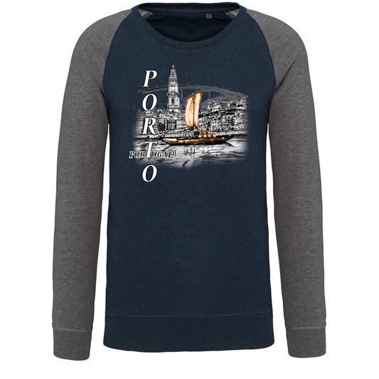 Sweatshirt Bicolor sem capuz Ribeira