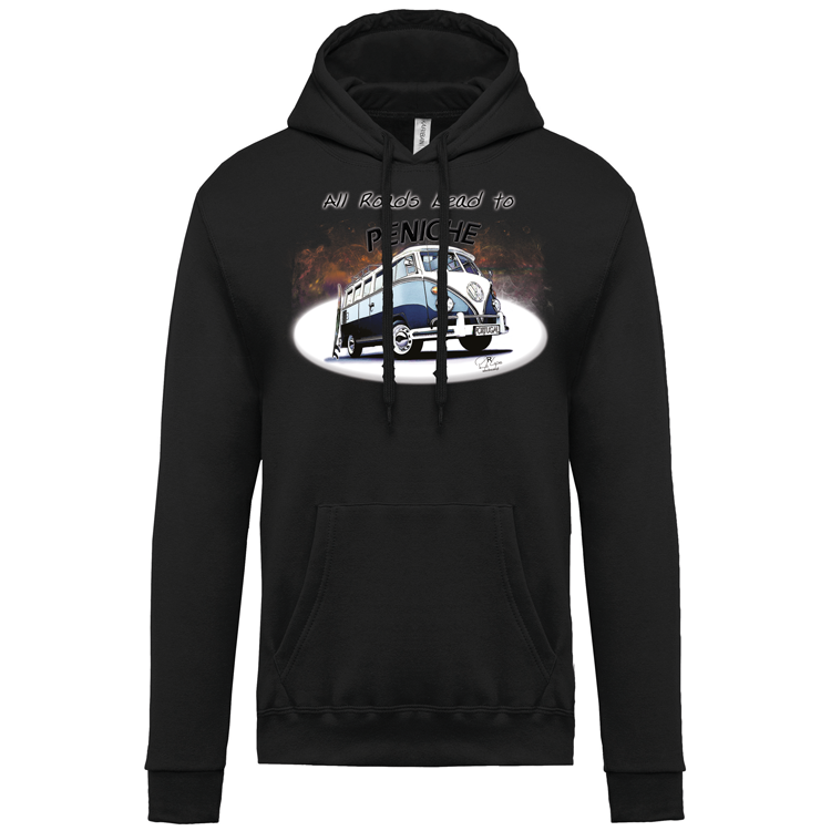 Sweatshirt Kariban com Capuz All Roads Lead to Peniche