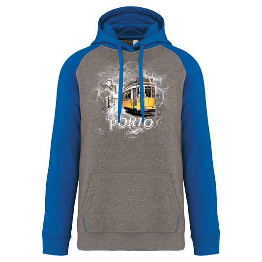 Sweatshirt Bicolor com capuz Carreira 28 Porto