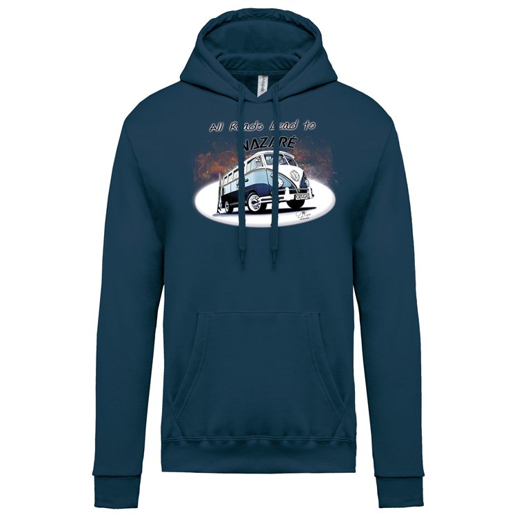 Sweatshirt Kariban com Capuz All Roads Lead to Nazaré
