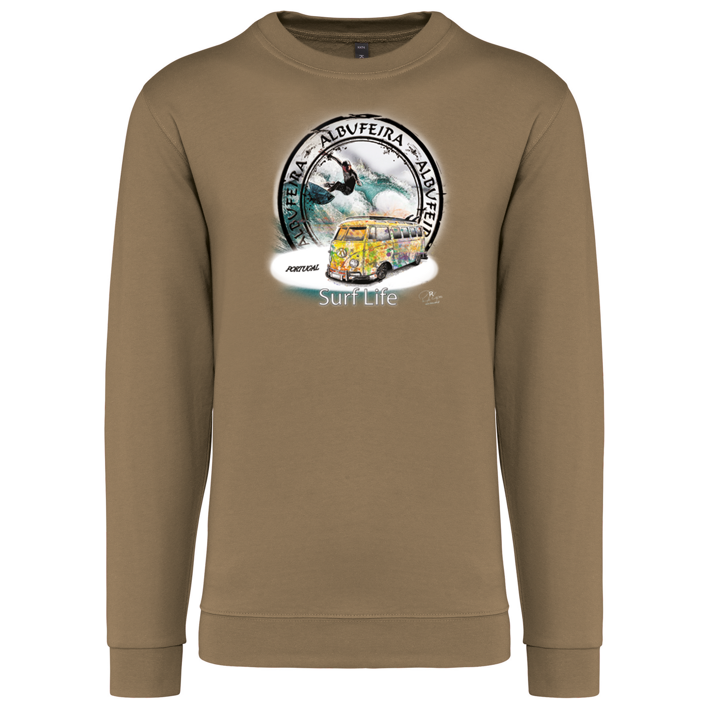 Sweatshirt Kariban sem Capuz Surf Life Albufeira