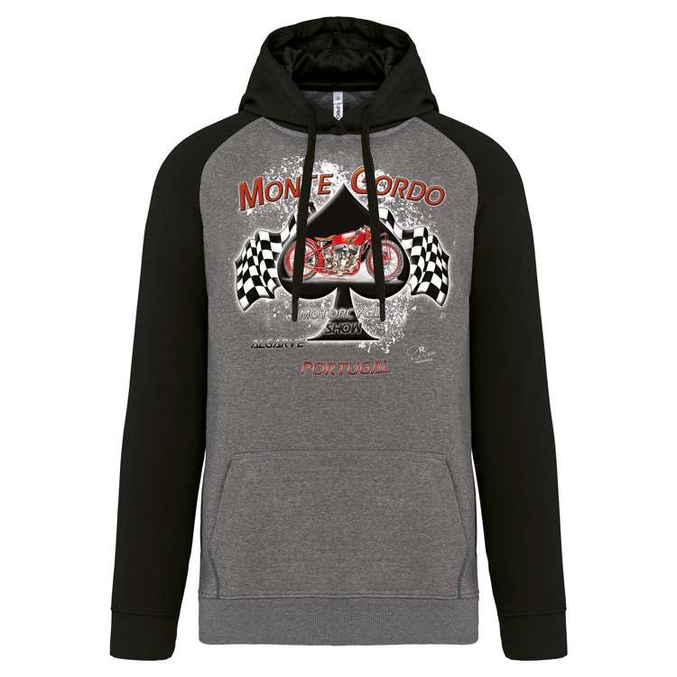 Sweatshirt Bicolor com capuz Monte Gordo Motorcycle Show