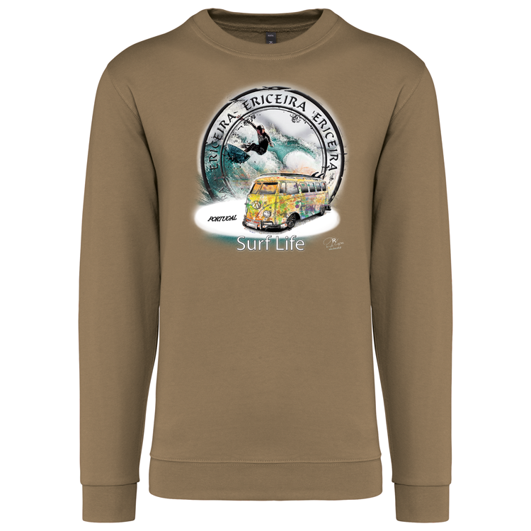 Sweatshirt Kariban sem Capuz Surf Life Ericeira