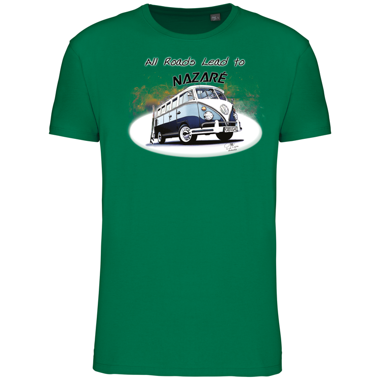T-Shirt Algodão Biológico All Roads Lead to Nazaré