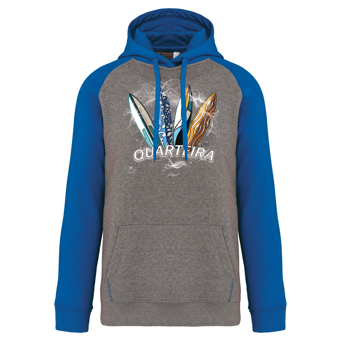 Sweatshirt Bicolor com capuz Surfboards Quarteira