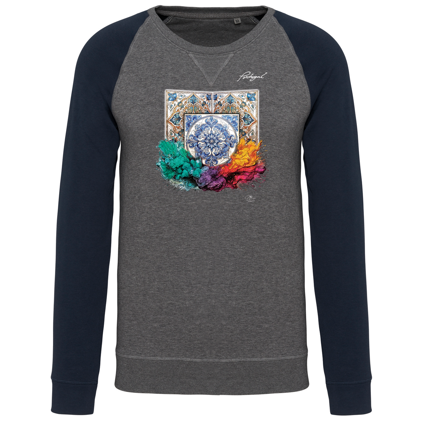 Sweatshirt Bicolor sem capuz Azulejos 1