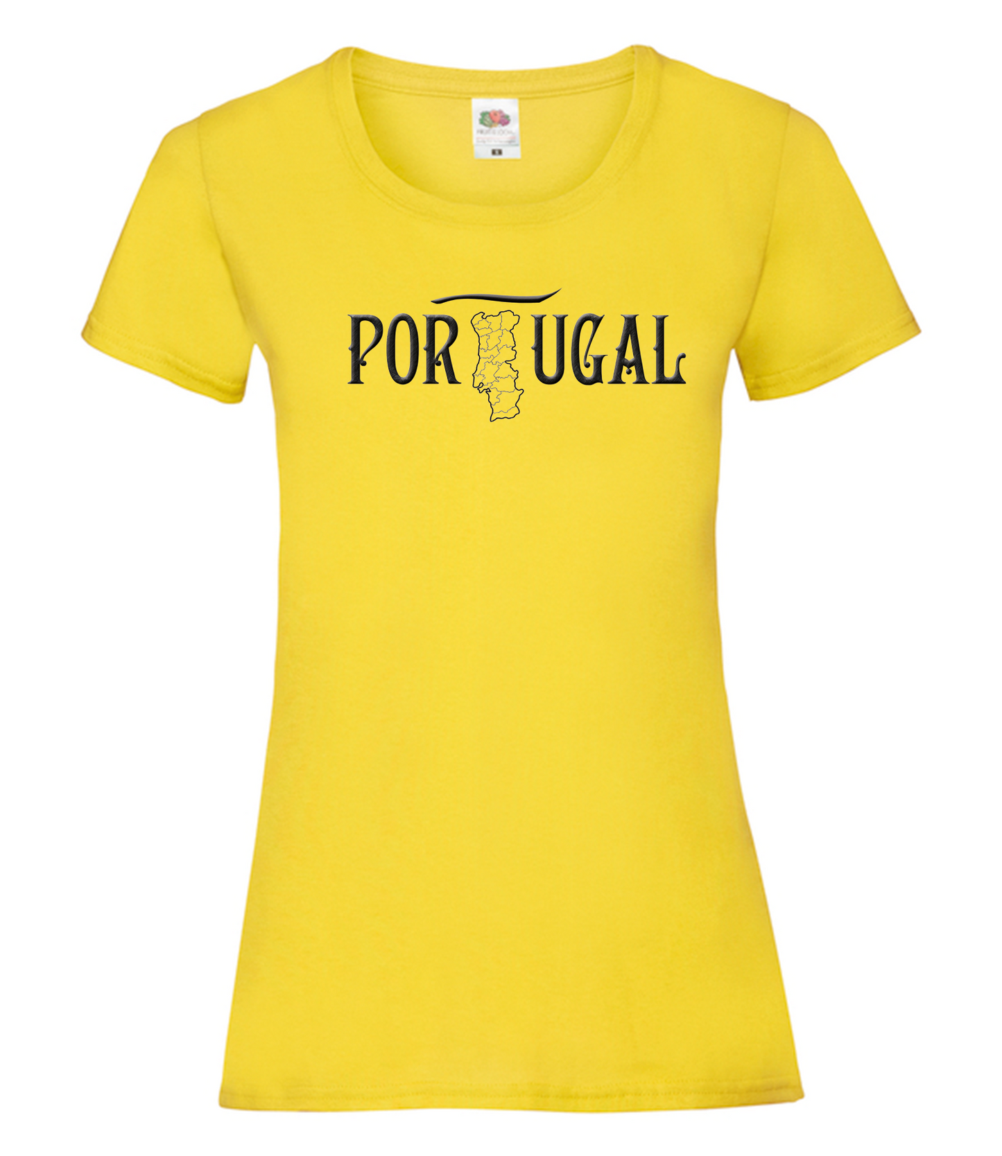 T-shirt Senhora Mapa de Portugal