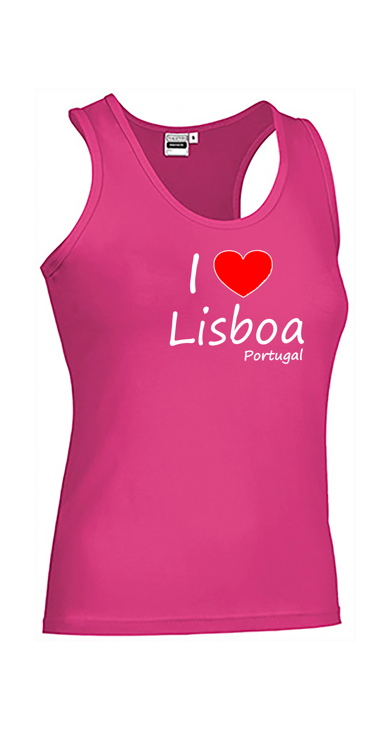 T-shirt Alças Senhora I Love Lisboa