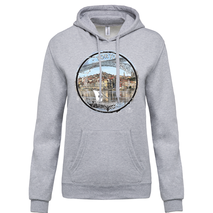 Sweatshirt Kariban com Capuz Selo Porto