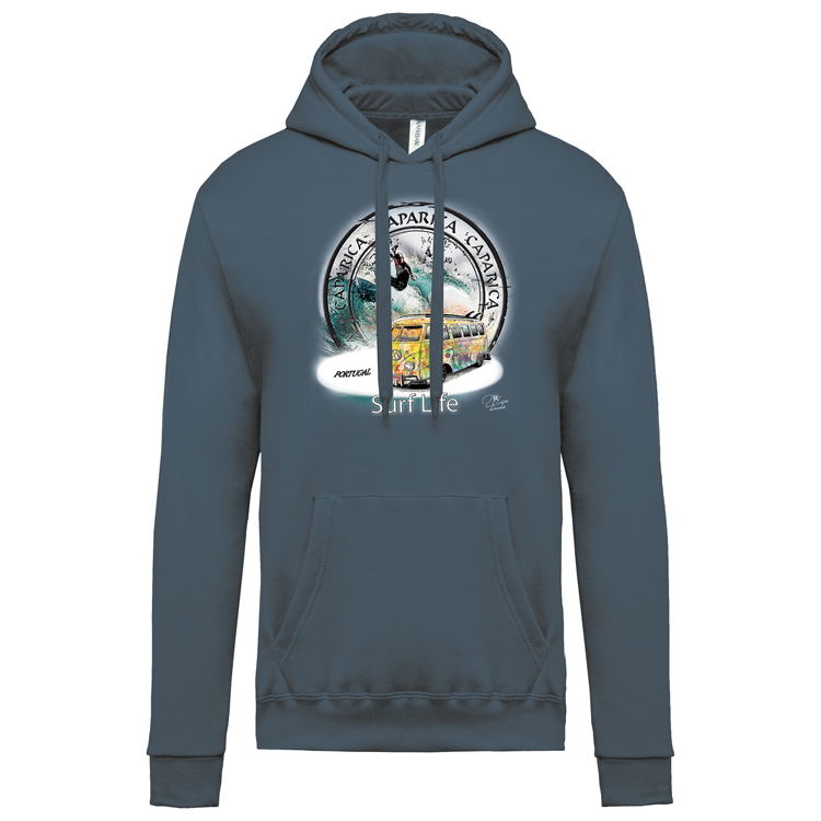 Sweatshirt Kariban com Capuz Surf Life Caparica