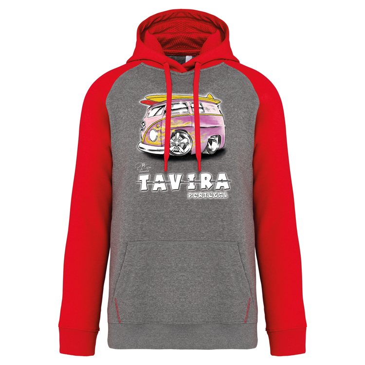 Sweatshirt Bicolor com capuz Gorduxinha Tavira