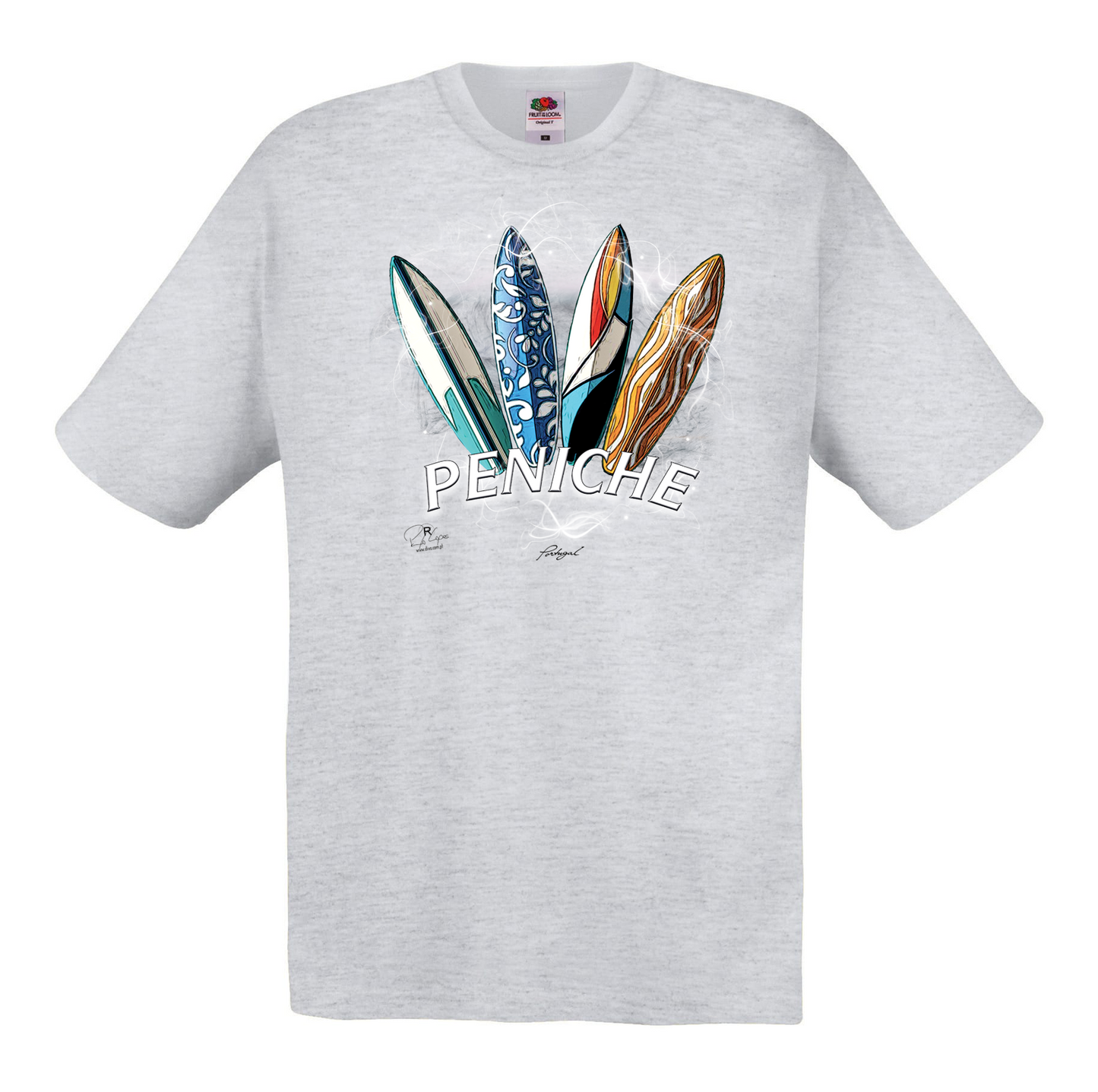 T-shirt Fruit of the Loom, Original 145g, Surfboards Peniche