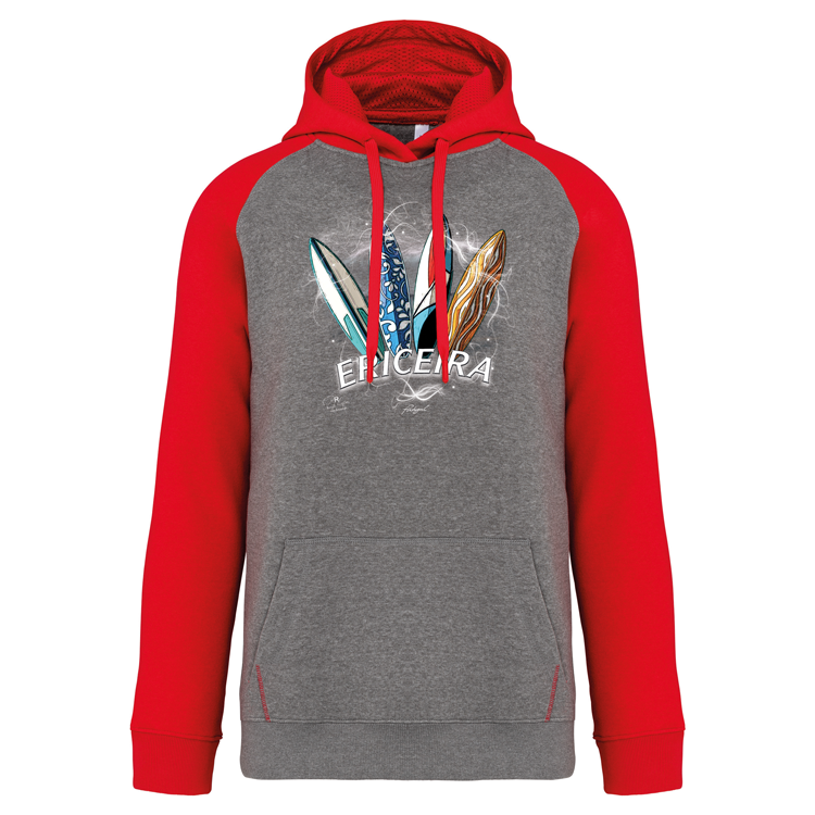 Sweatshirt Bicolor com capuz Surfboards Ericeira
