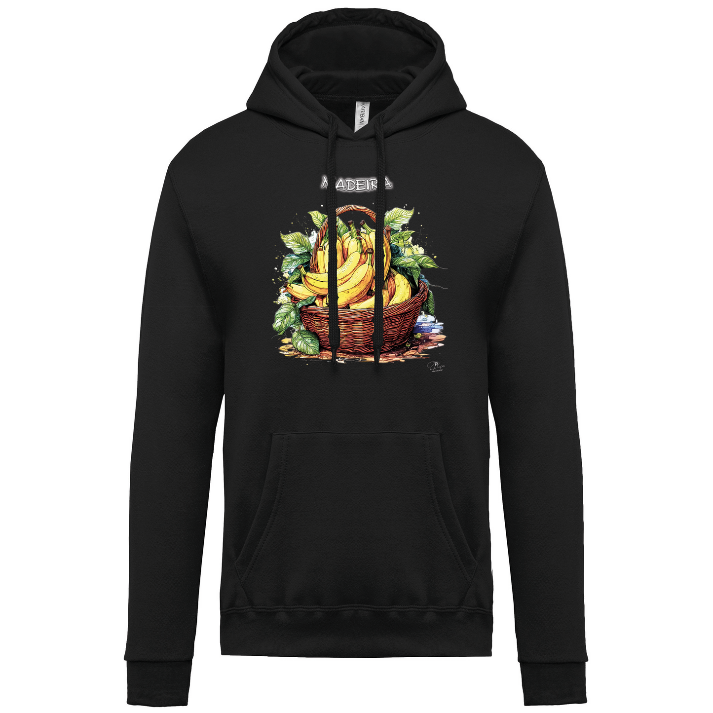 Sweatshirt Kariban com Capuz Cesto Bananas