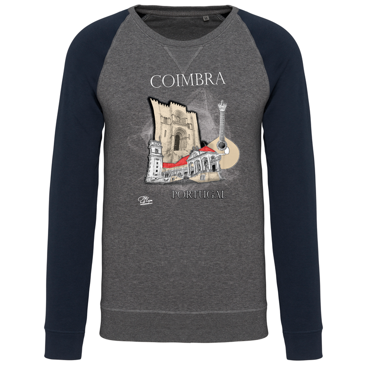 Sweatshirt Bicolor sem capuz Sé de Coimbra