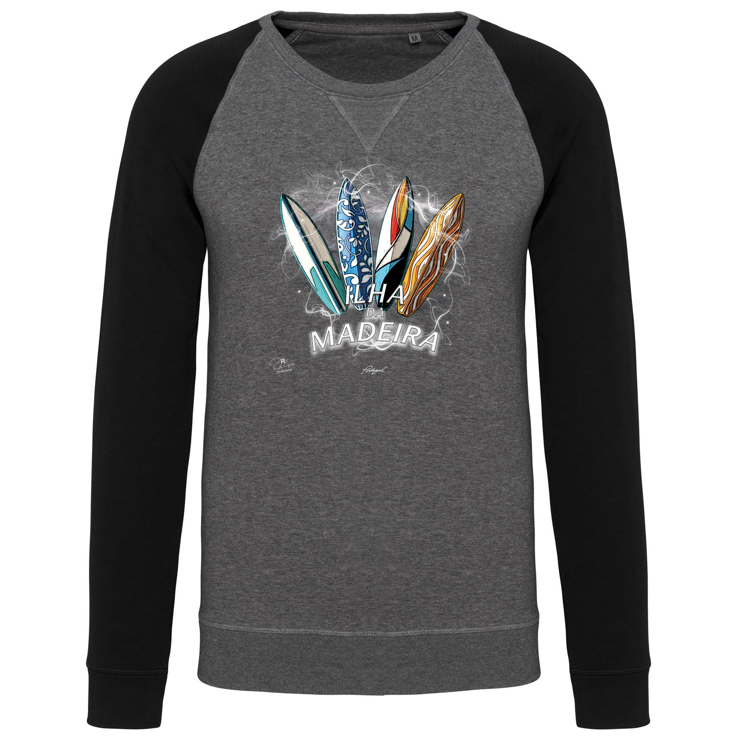 Sweatshirt Bicolor sem capuz Surfboards Ilha da Madeira
