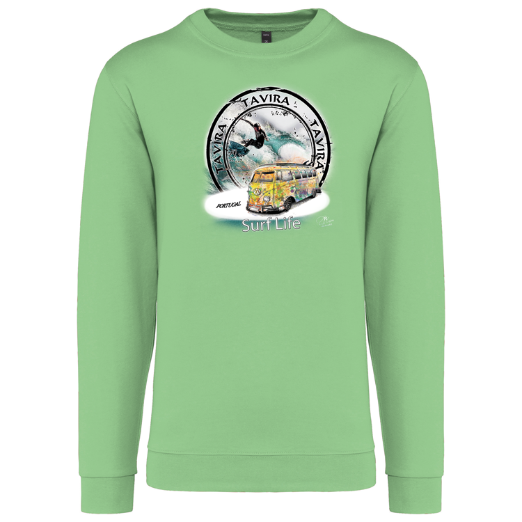 Sweatshirt Kariban sem Capuz Surf Life Tavira