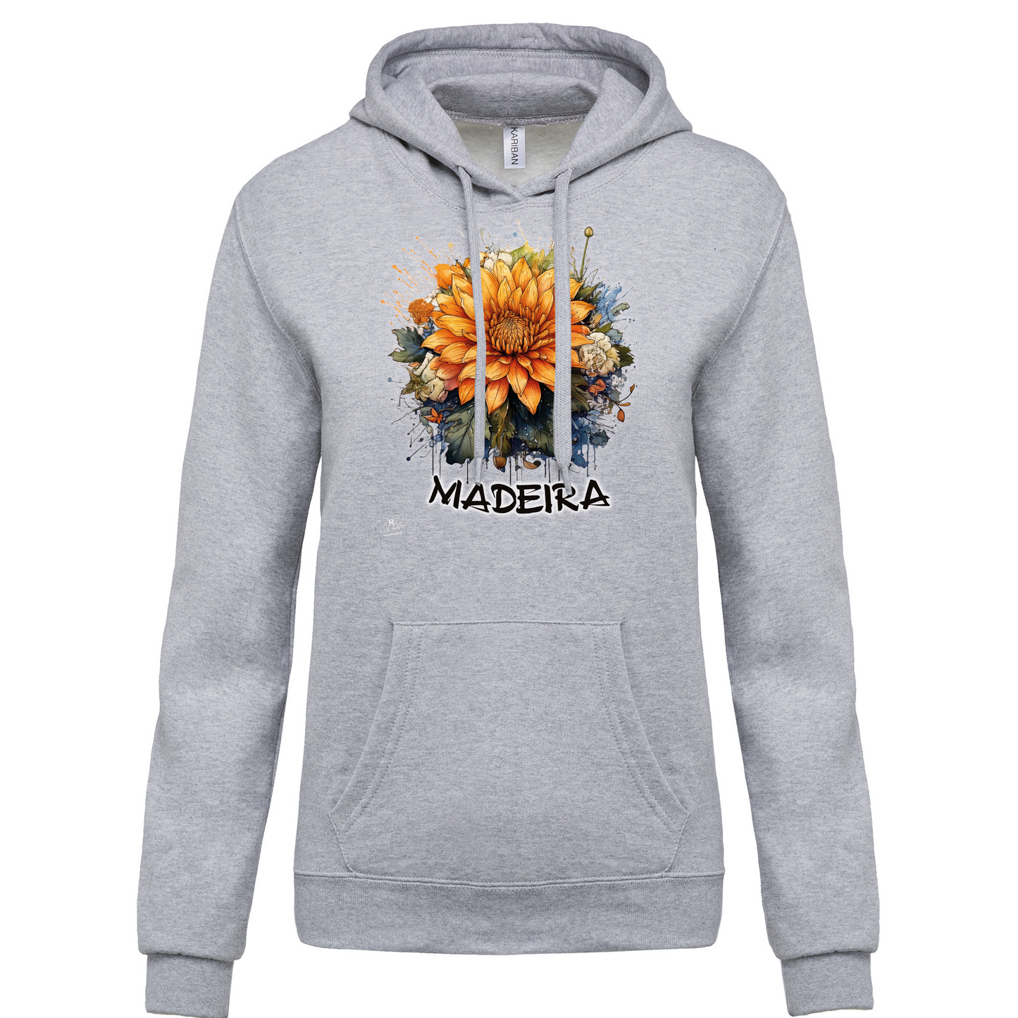 Sweatshirt Kariban com Capuz Arranjo Floral 1