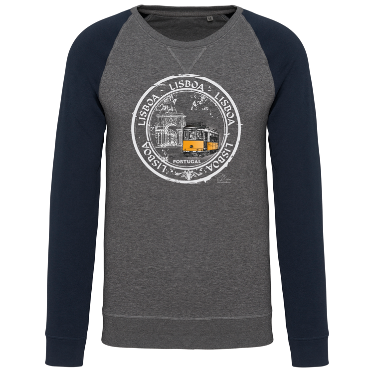 Sweatshirt Bicolor sem capuz Selo 1